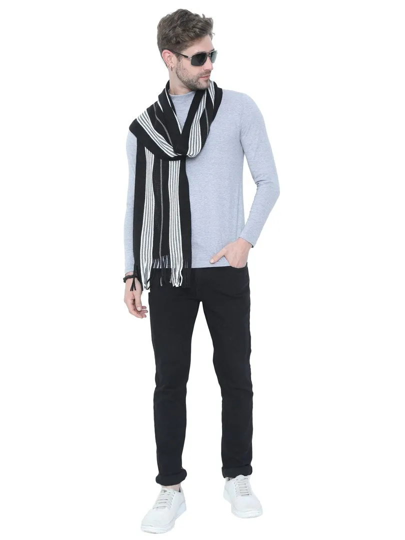 FabSeasons Men  Casual Self Design Scarf for Winter