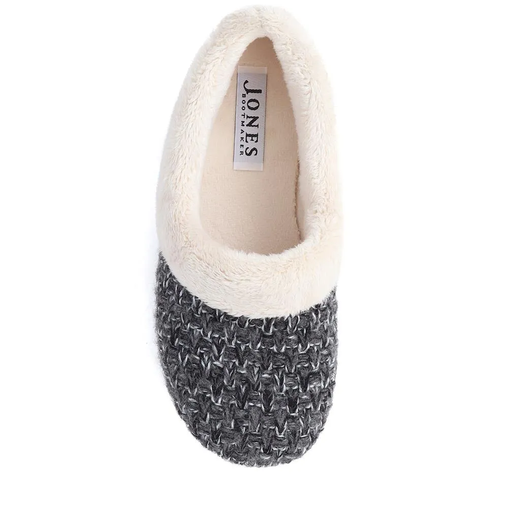 Faux Fur Lined Slippers - CARIANA / 324 749