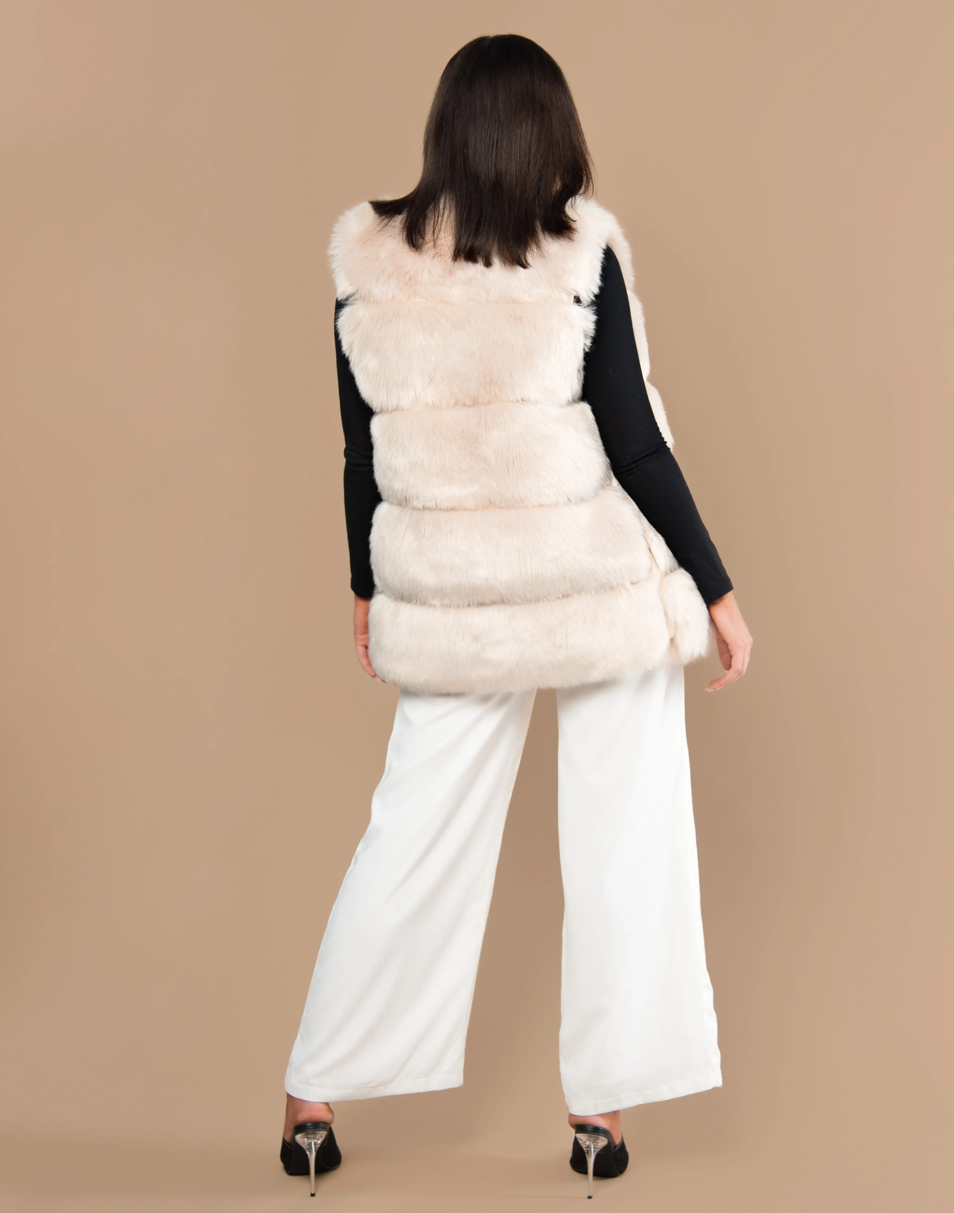 Five Panel Faux Fur Gilet