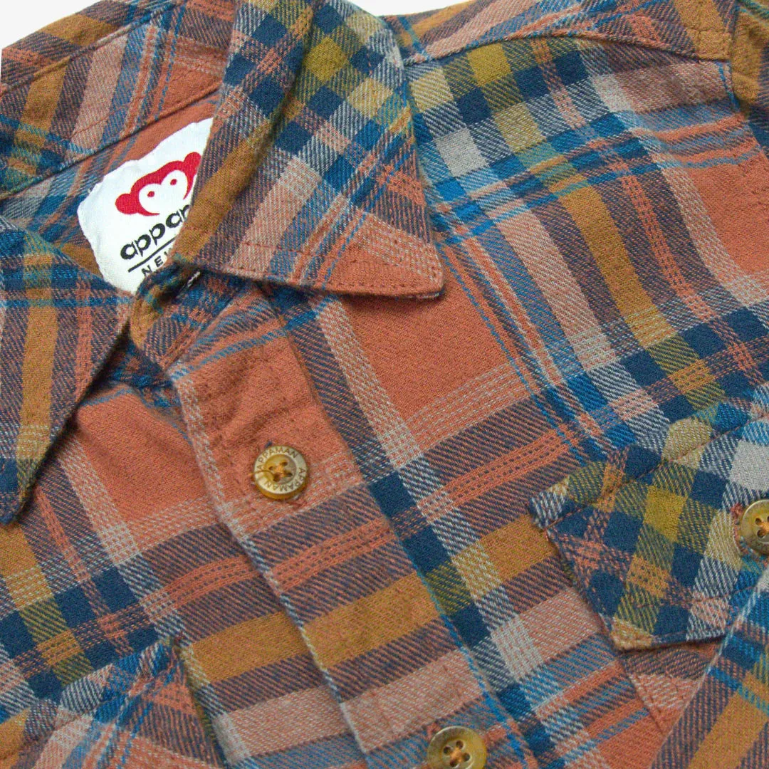 Flannel Shirt - Clay/Jewel Plaid