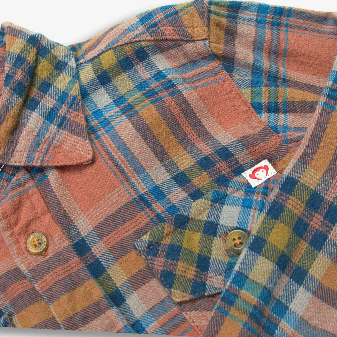 Flannel Shirt - Clay/Jewel Plaid