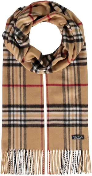 Fraas Plaid Scarf - Camel