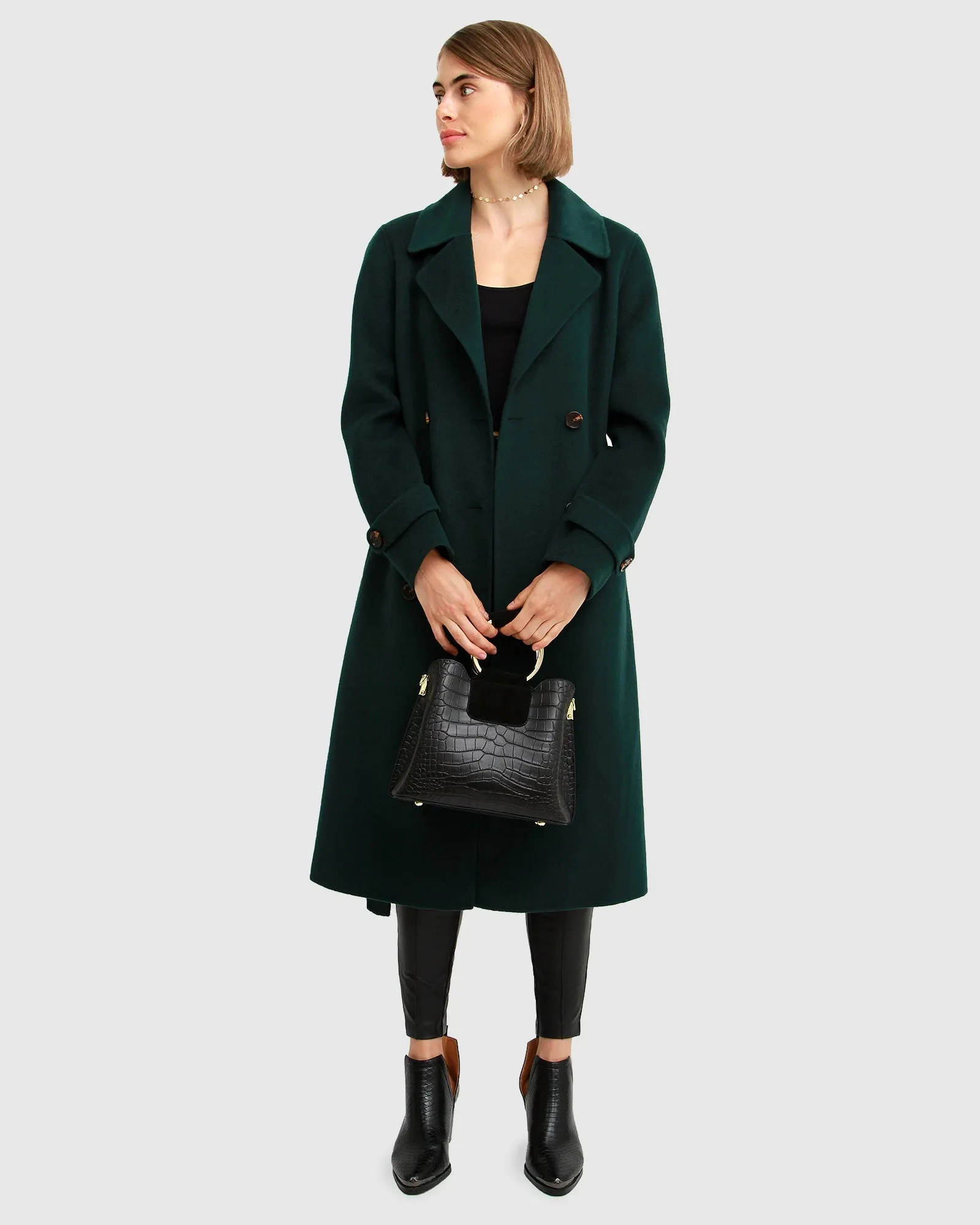 Front Runner Belted Coat - Dark Green