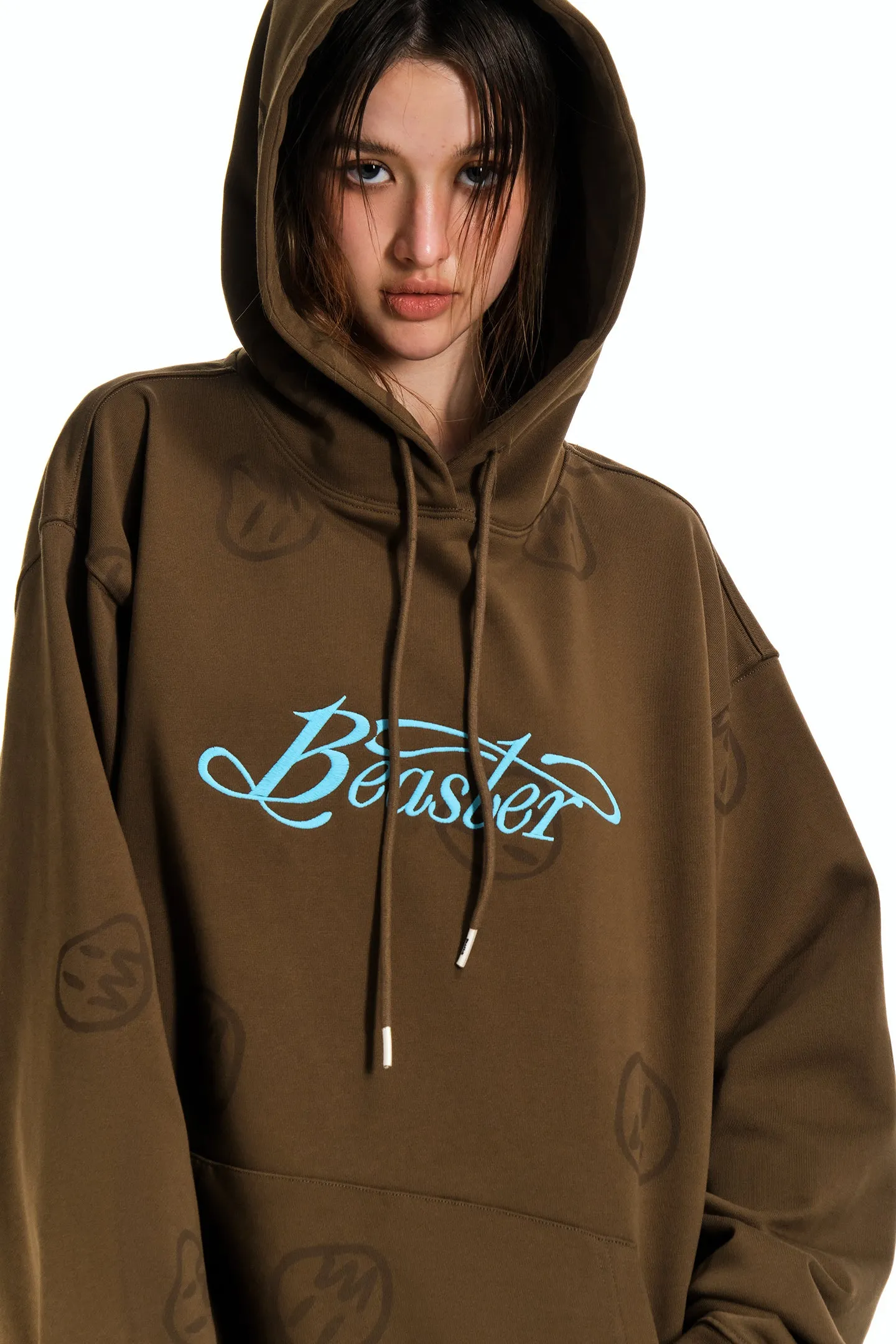 Ghost Face Hoodie-Brown