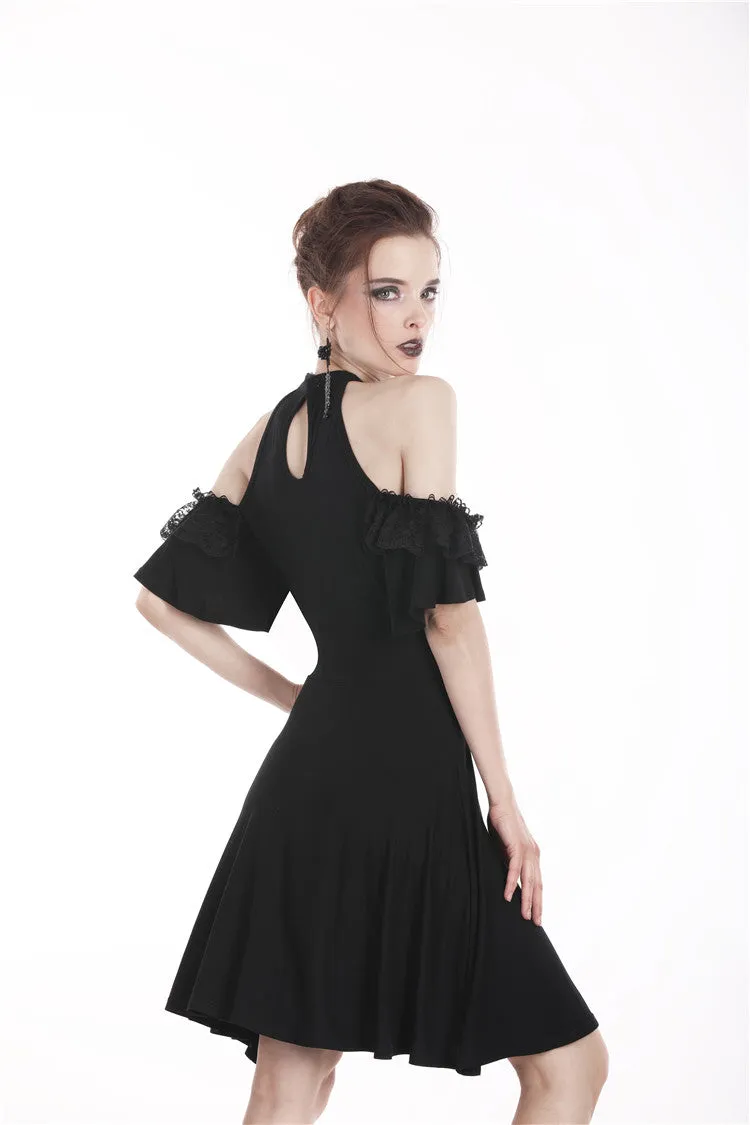 Gothic lady lacey lace up chest dress DW299