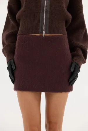 Hailey Mini Skirt - Chocolate