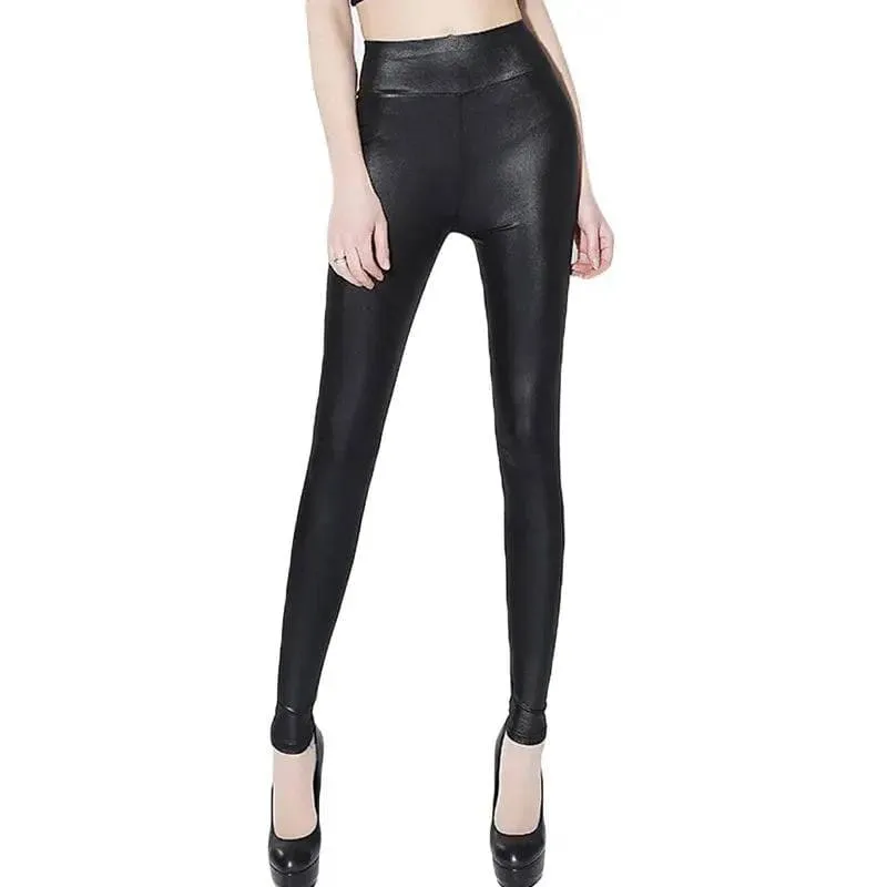 High Elastic Stretch PU Leather Pencil Pants for a Stylish Look