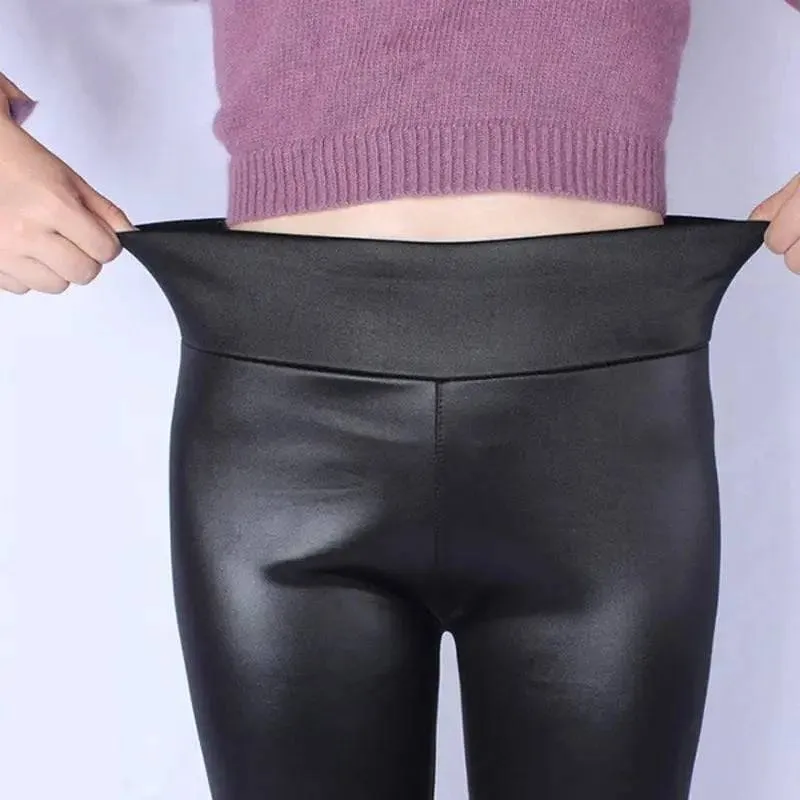 High Elastic Stretch PU Leather Pencil Pants for a Stylish Look