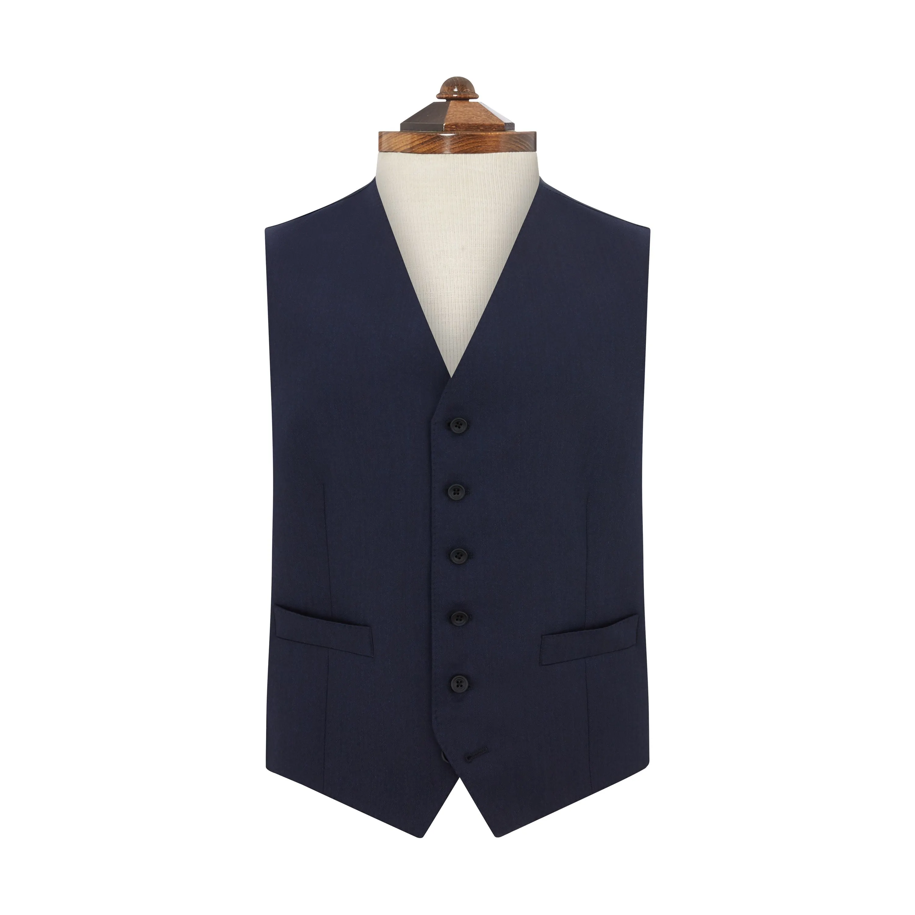 Hyde Navy Herringbone Waistcoat