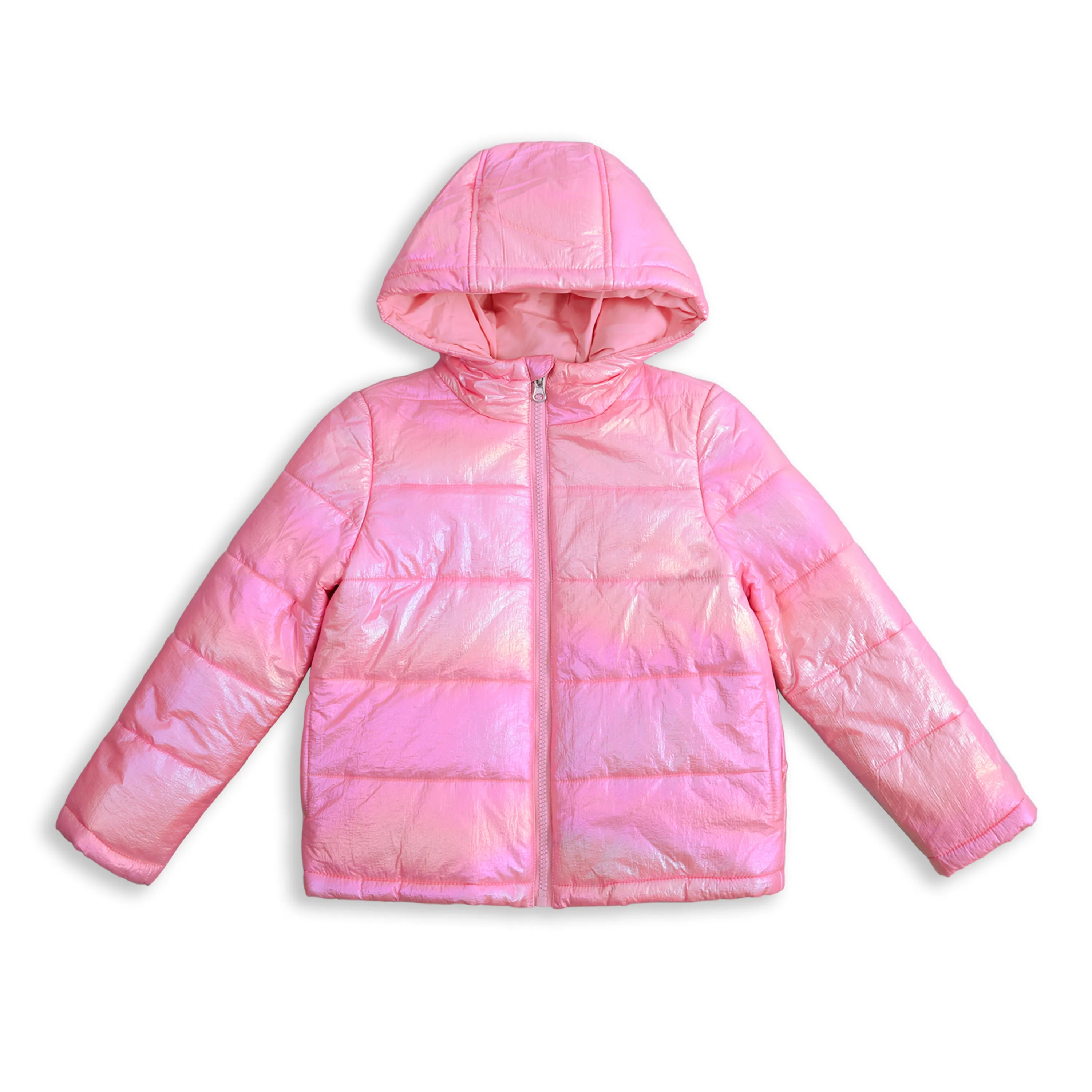 IKALI Girls Winter Puffer Jacket Lightweight Outwear Girls Pink (3-12Y)