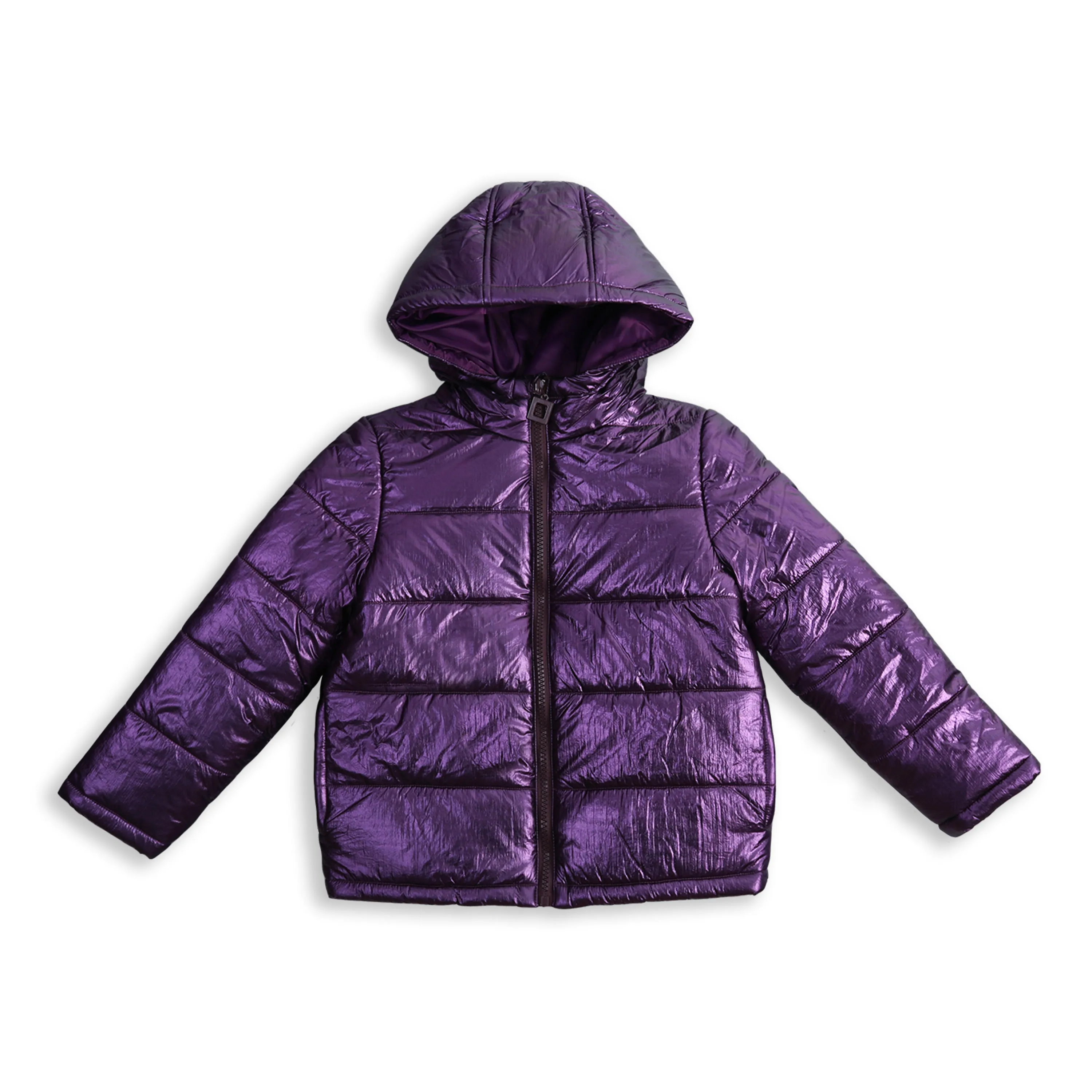 IKALI Girls Winter Puffer Jacket Lightweight Outwear Girls Purple (3-12Y)