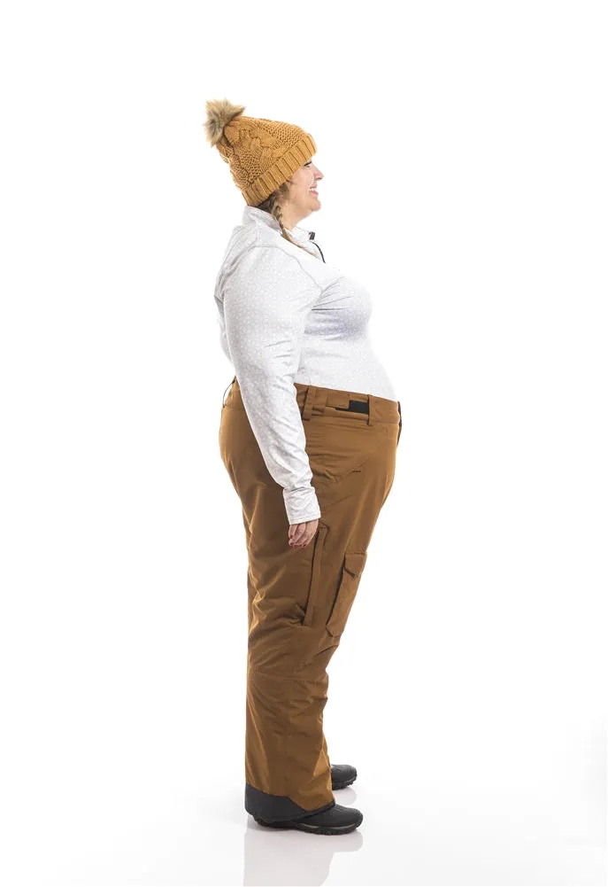 Insulated Plus Size Rider Pants | Gold