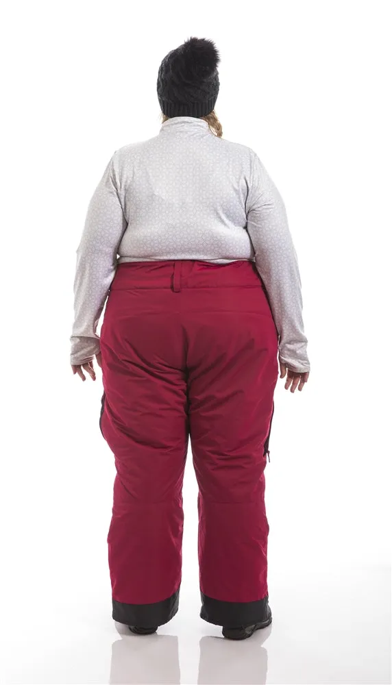 Insulated Plus Size Rider Pants | Wine