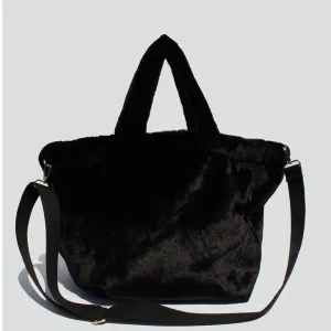 Jade Faux Fur Tote