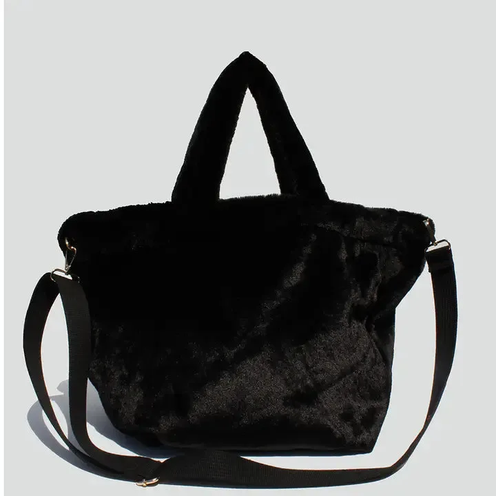 Jade Faux Fur Tote