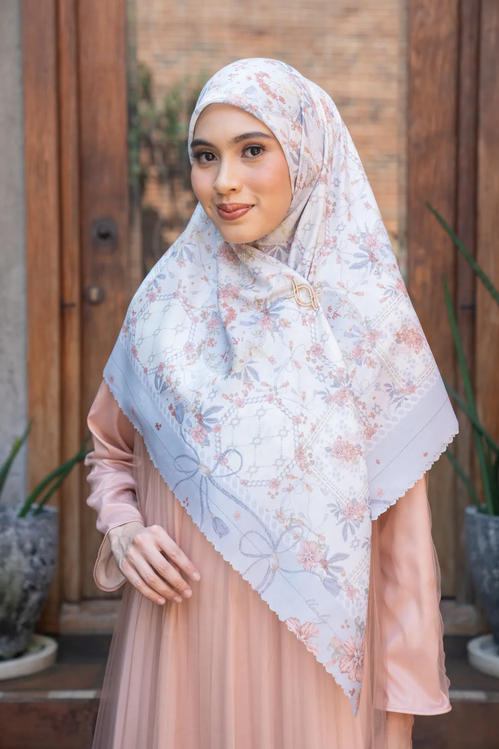 Jennia Scarf Syar'i Moonlit Grey