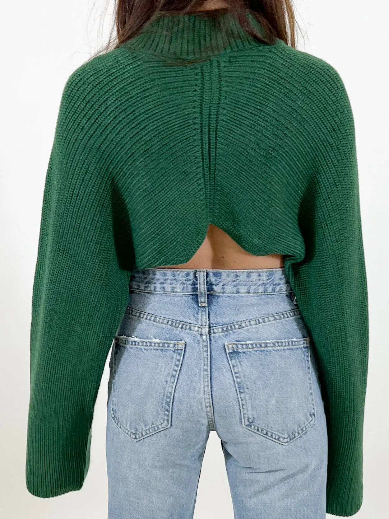 Keegan Chunky Knit Sweater | Green | FINAL SALE