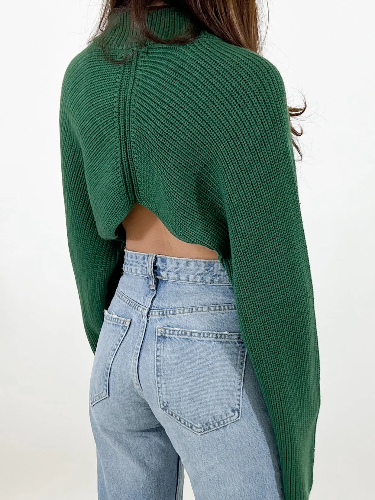 Keegan Chunky Knit Sweater | Green | FINAL SALE