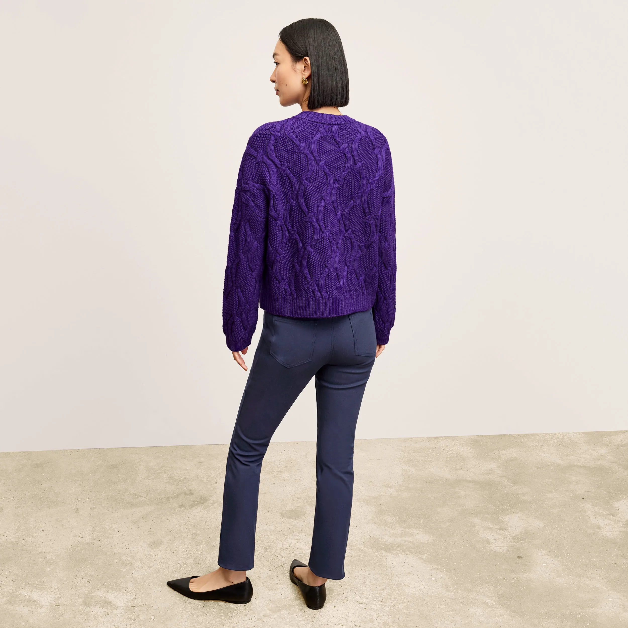 Kiki Sweater - Cable Knit :: Ube