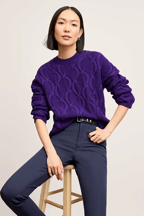 Kiki Sweater - Cable Knit :: Ube