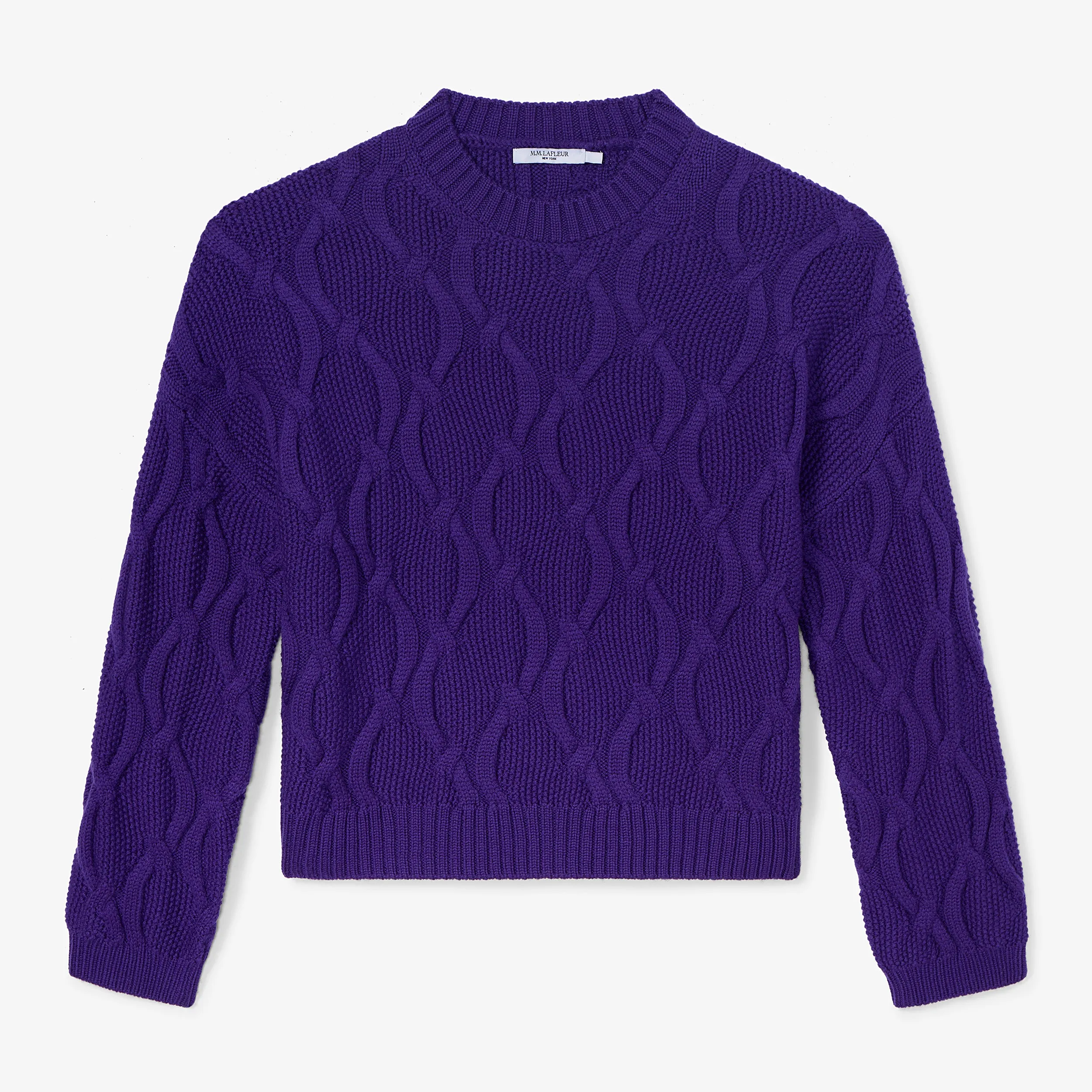 Kiki Sweater - Cable Knit :: Ube