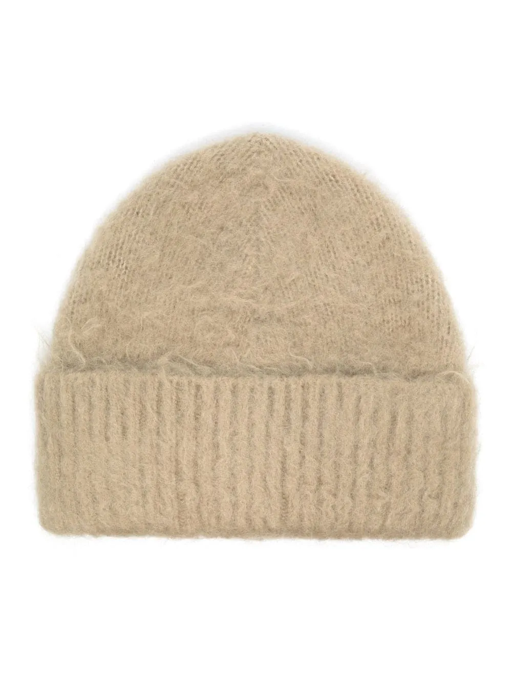 KNITTED WOOL-BLEND BEANIE