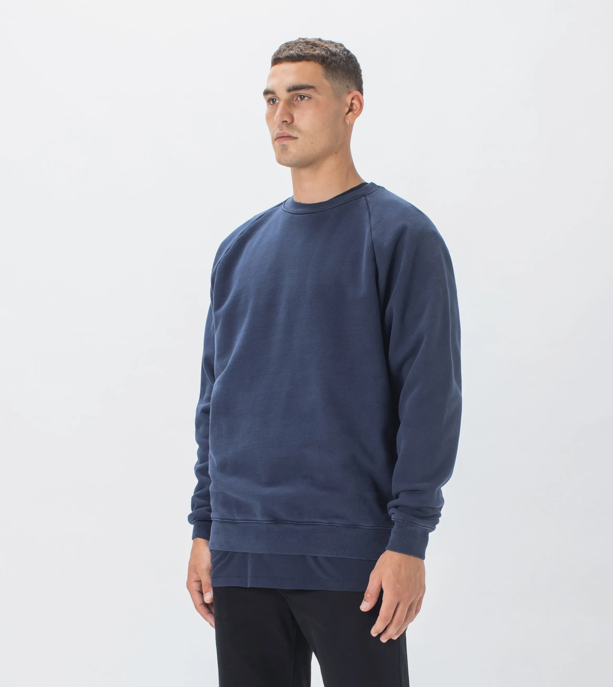 Lowgo Raglan Crew Sweat GD Indigo