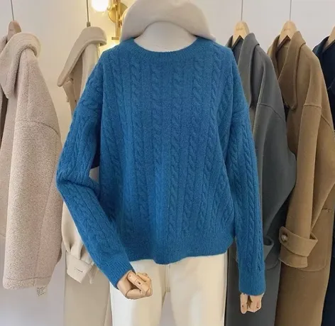 Marianna - Cable knit wool blend sweater