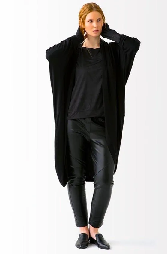 Mia Cocoon Cardigan // Black