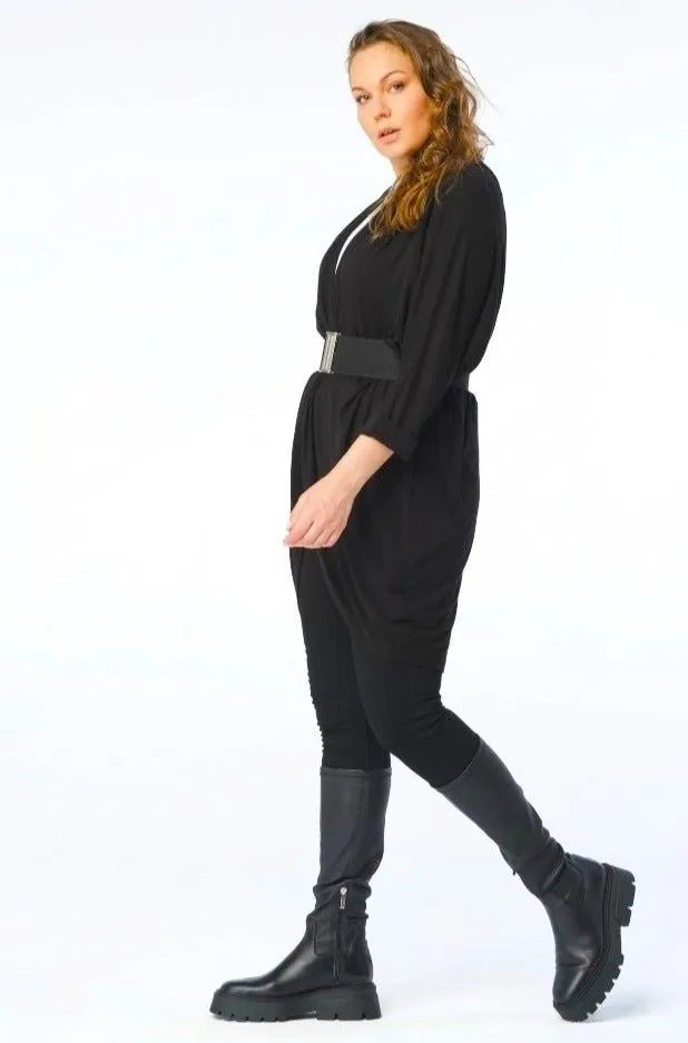 Mia Cocoon Cardigan // Black