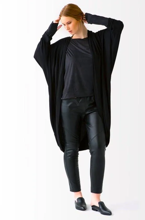 Mia Cocoon Cardigan // Black