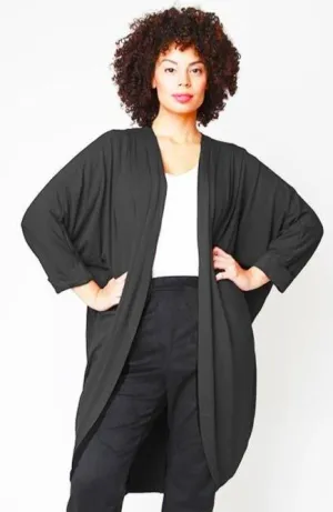 Mia Cocoon Cardigan // Black