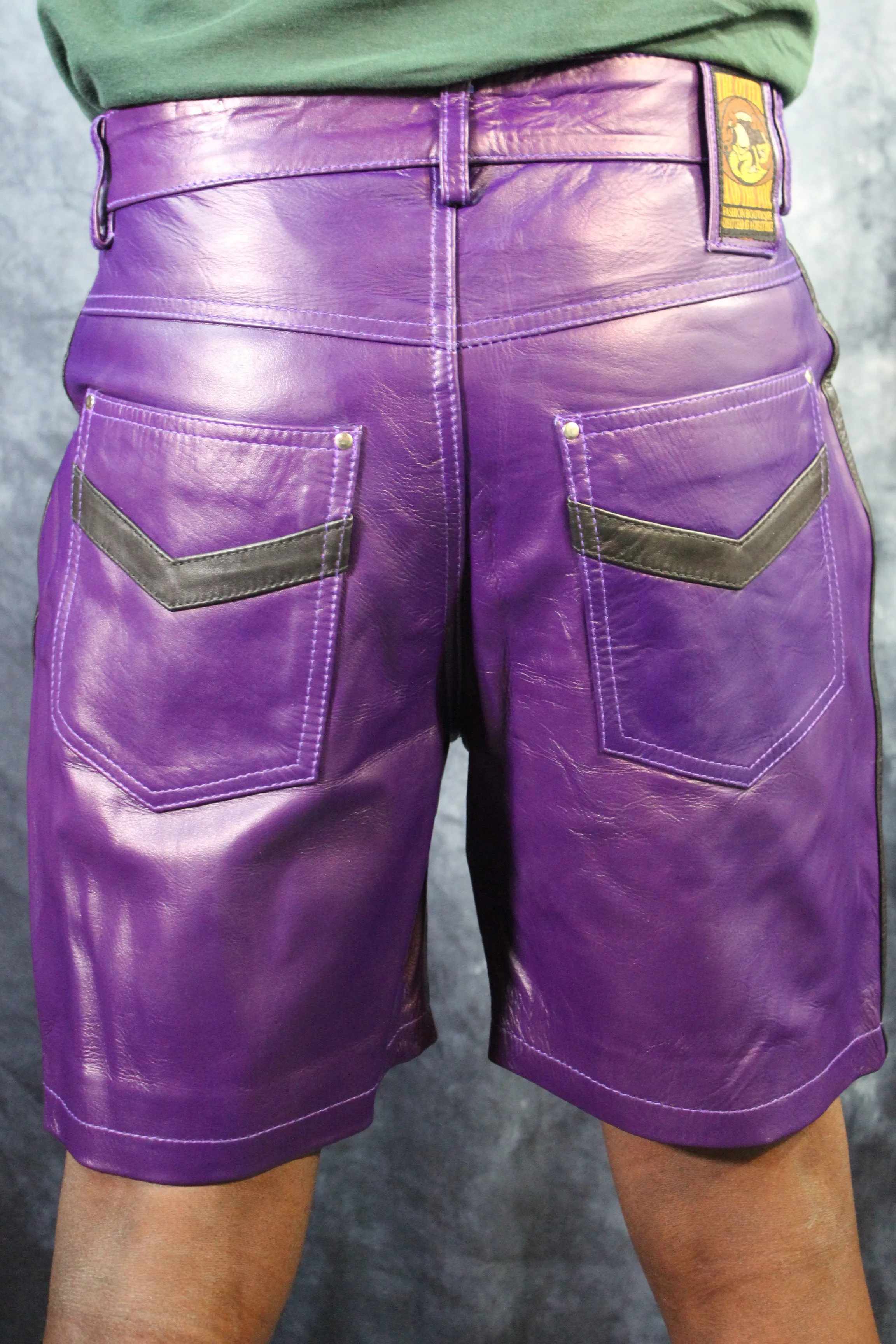 OnF "Chevron" Shorts in Purple and Black