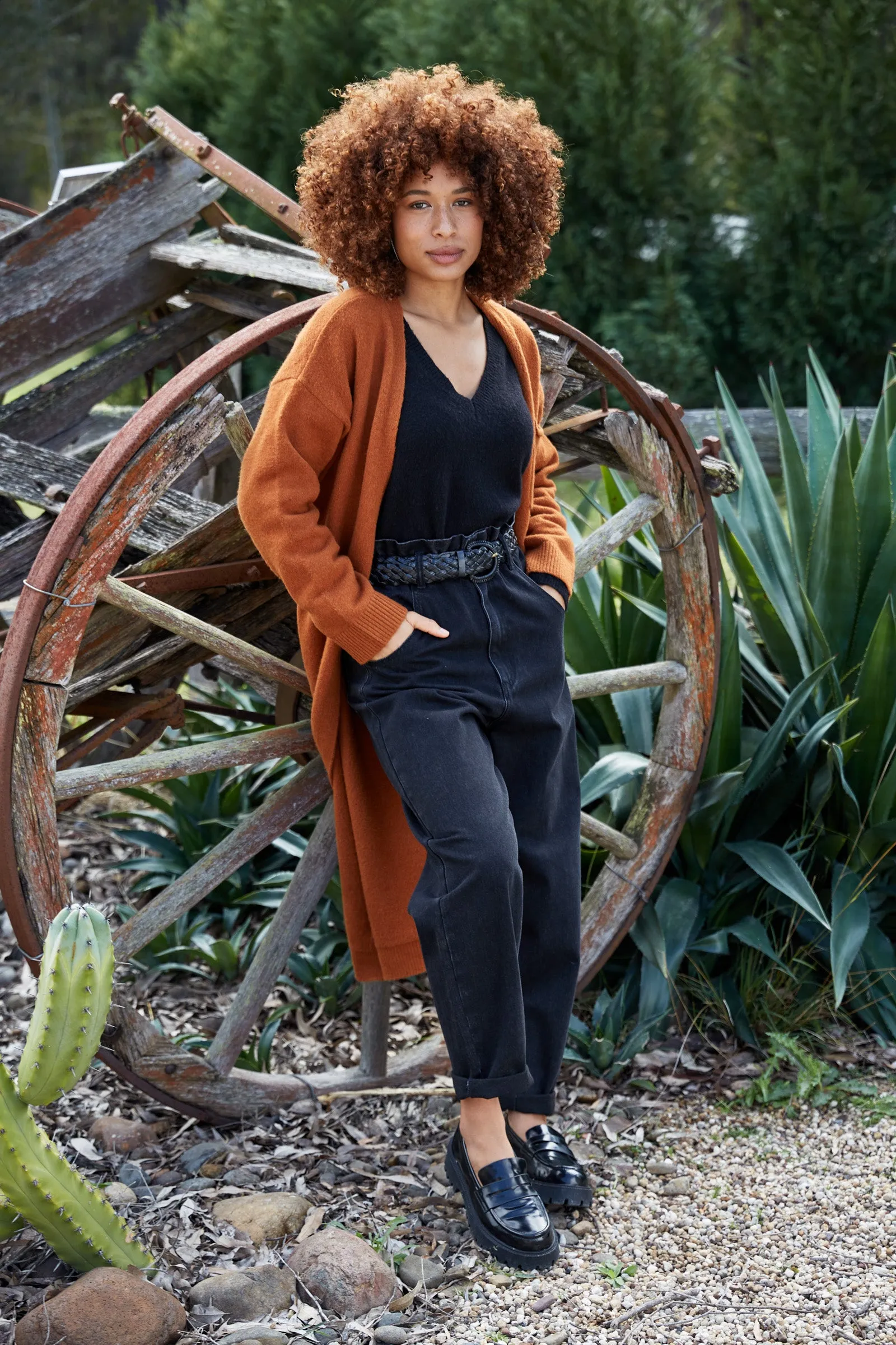 Paarl Longline Cardigan - Ochre