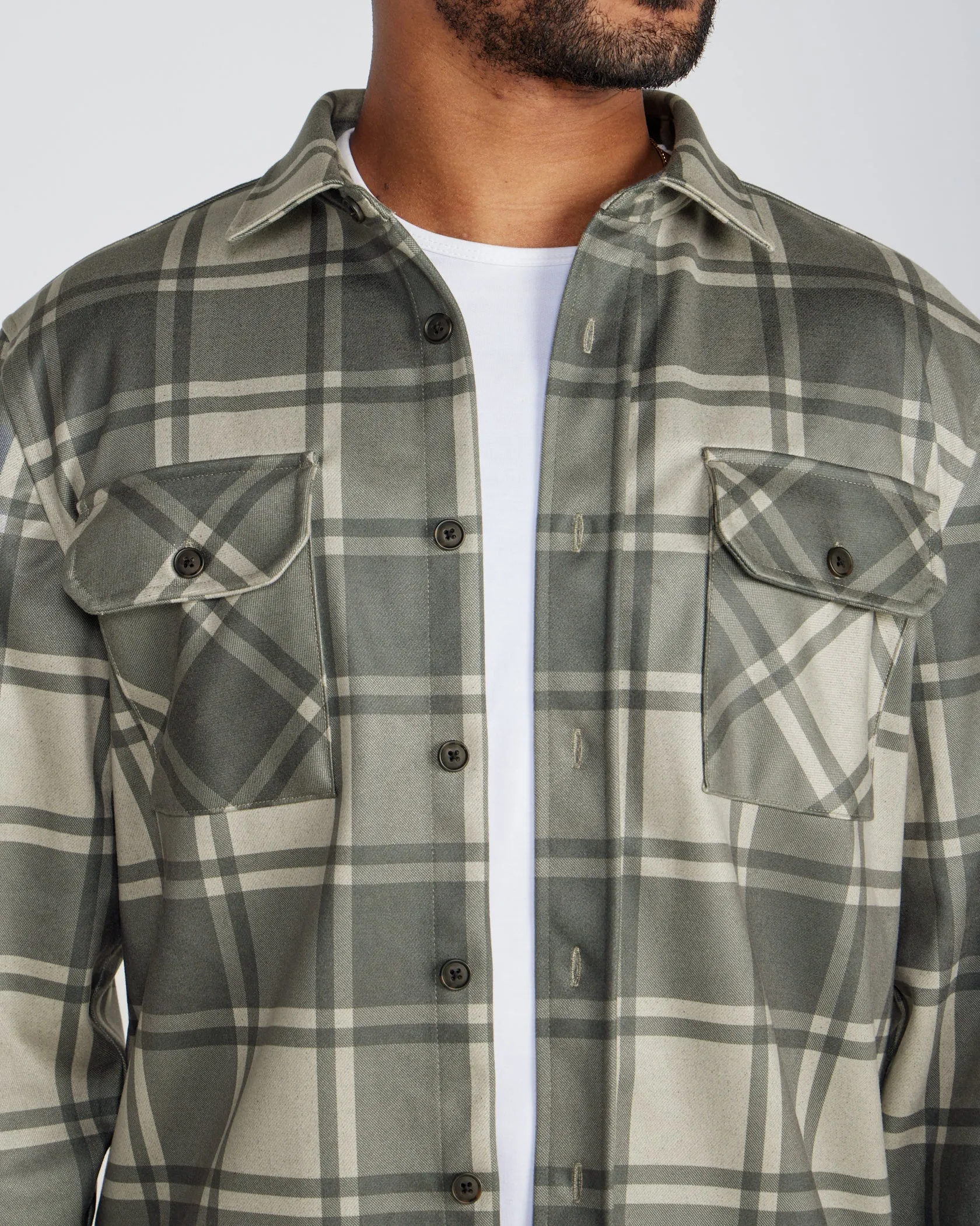 Plaid Coastal Overshirt <!-- Size L -->