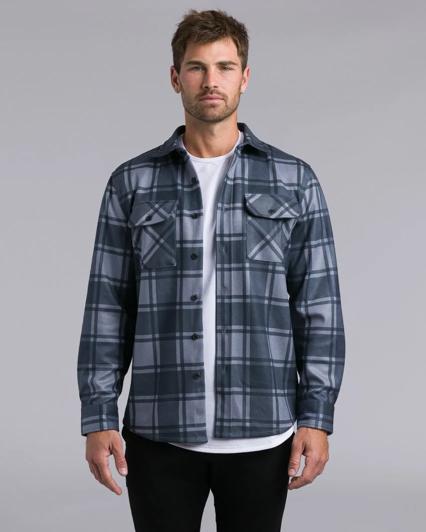 Plaid Coastal Overshirt <!-- Size L -->