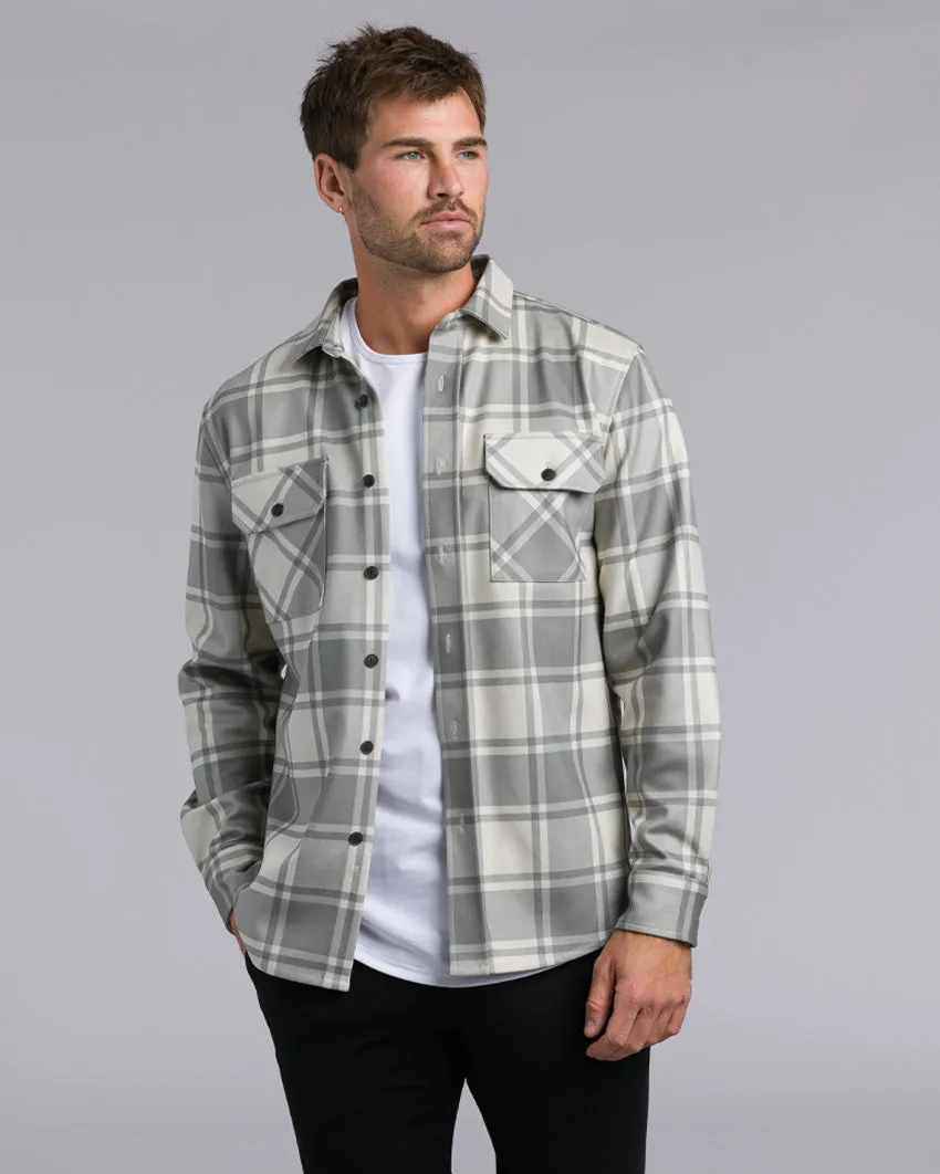 Plaid Coastal Overshirt <!-- Size L -->