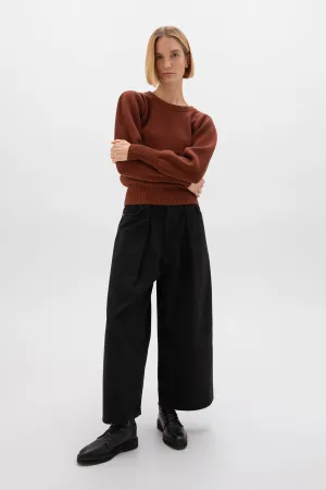 Puff Sleeve Cashmere Jumper