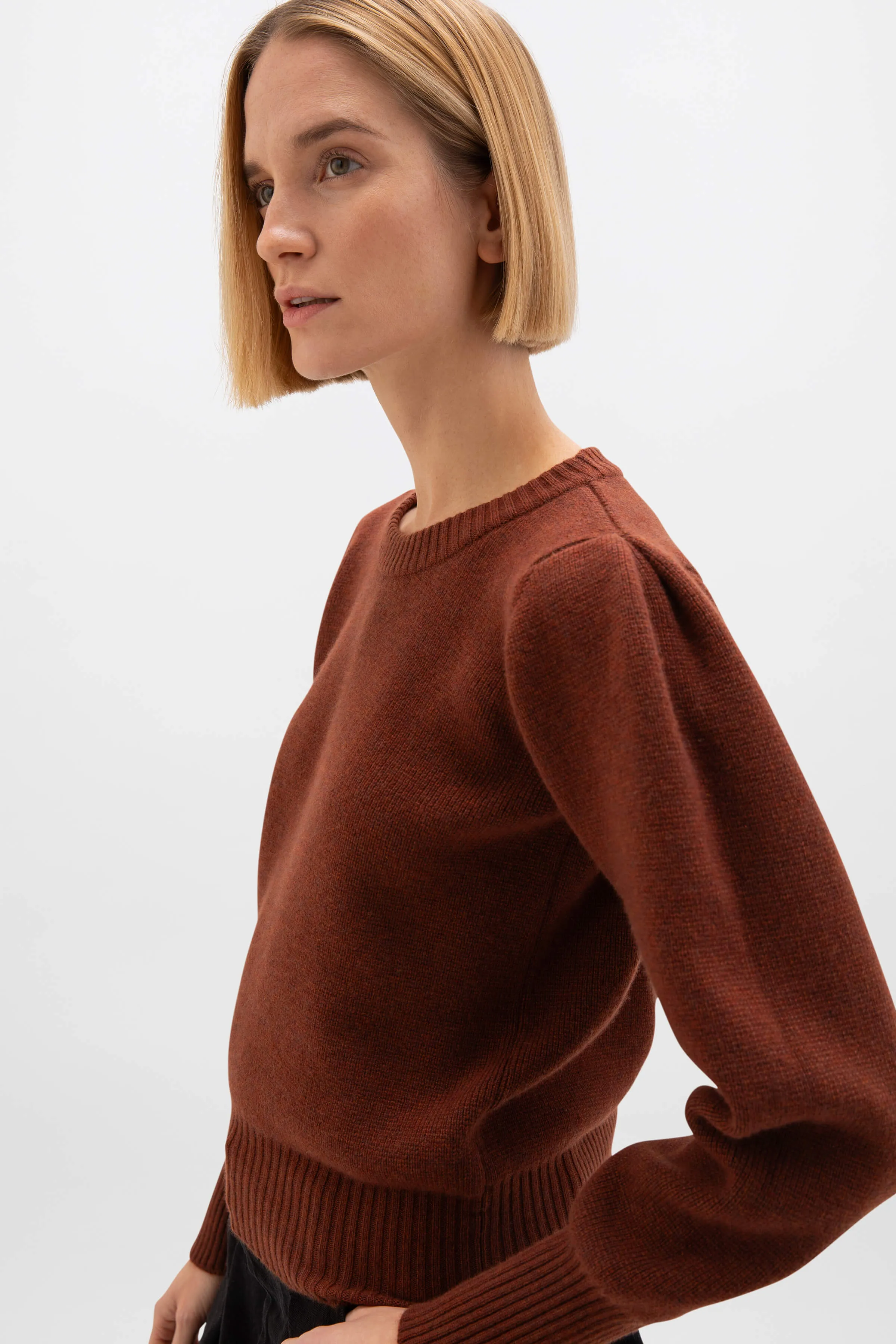 Puff Sleeve Cashmere Jumper