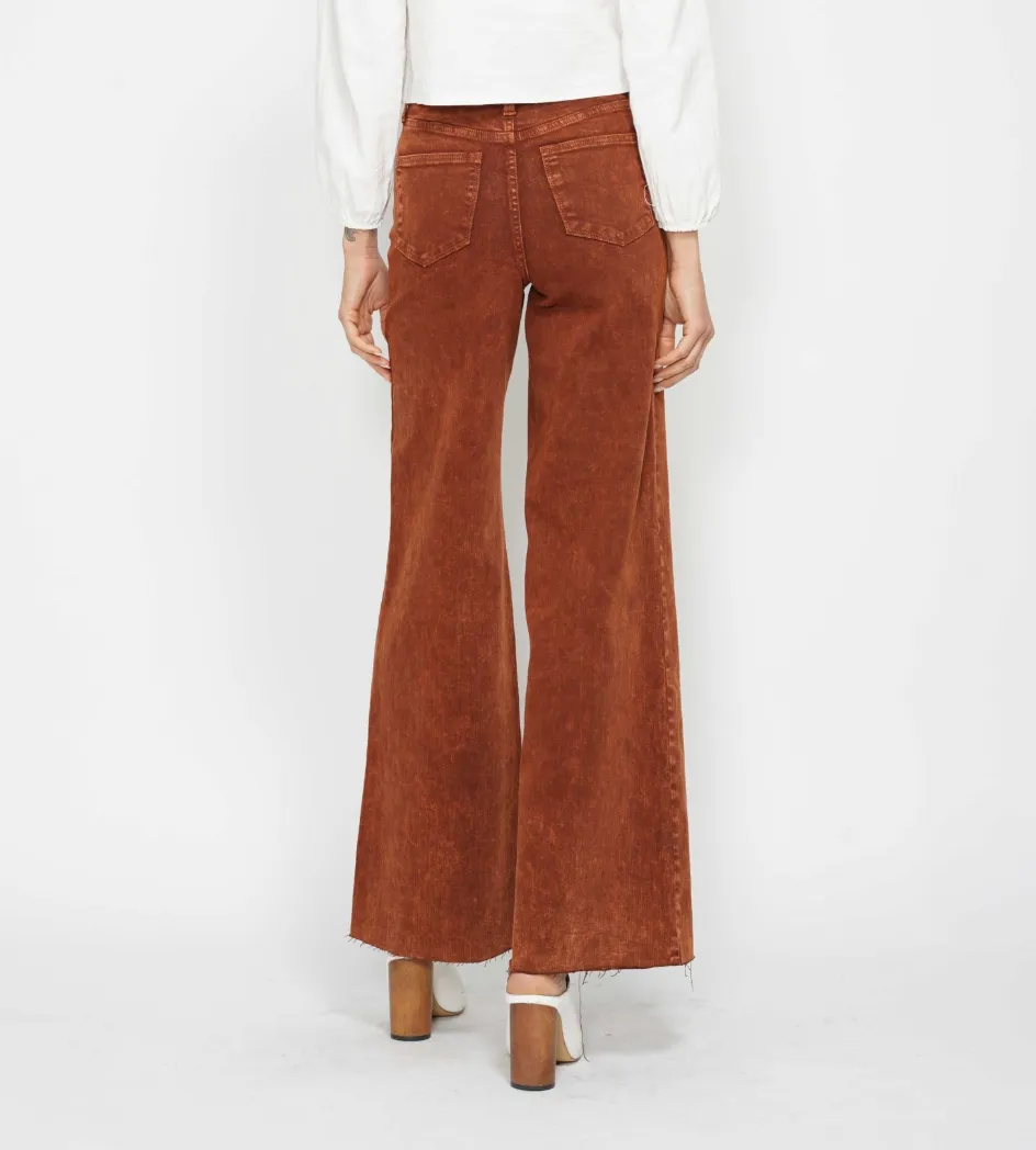 Pumpkin Spice Retro Wide Leg Jeans