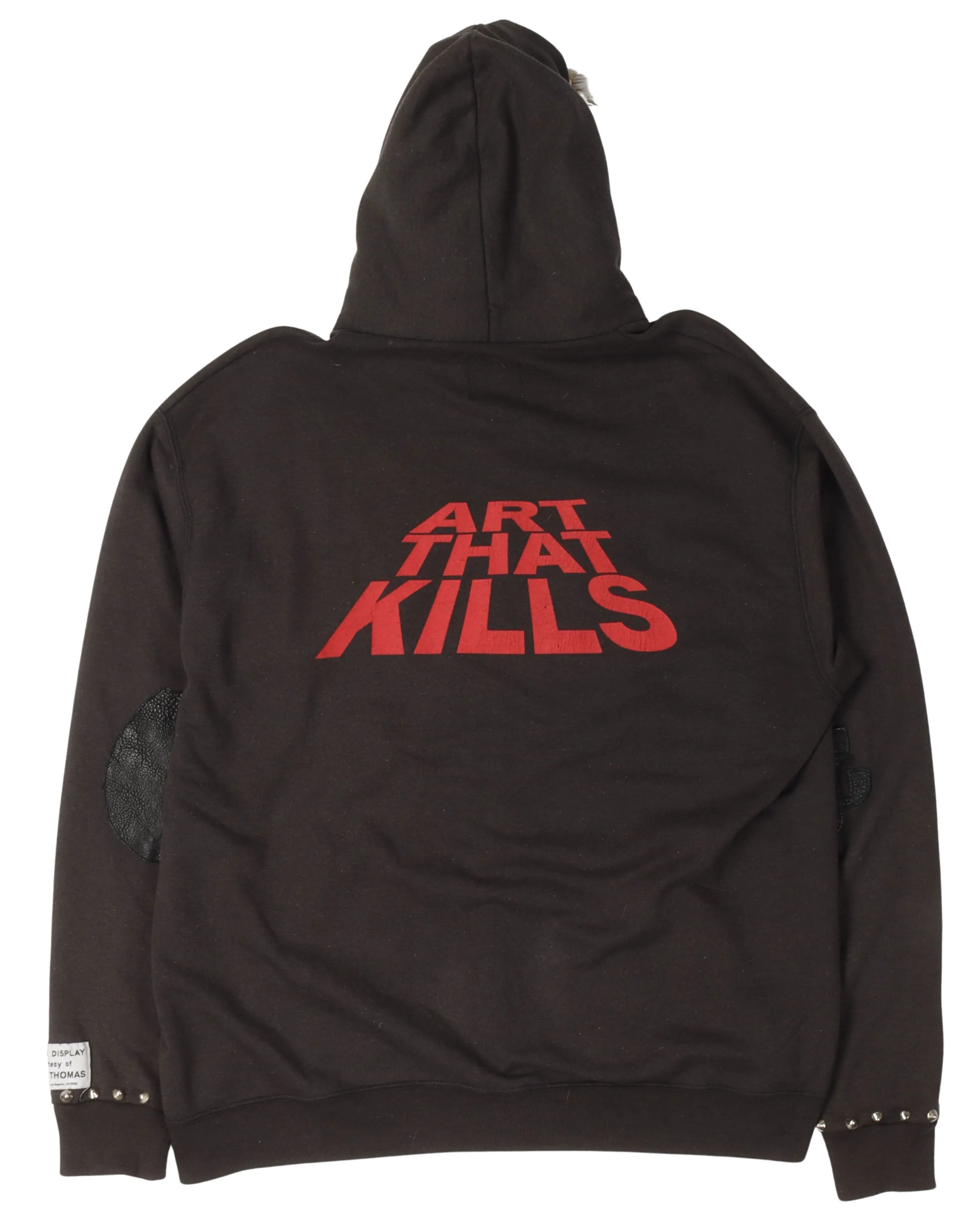 "Art That Kills" Fur Lined Zip Up Hoodie