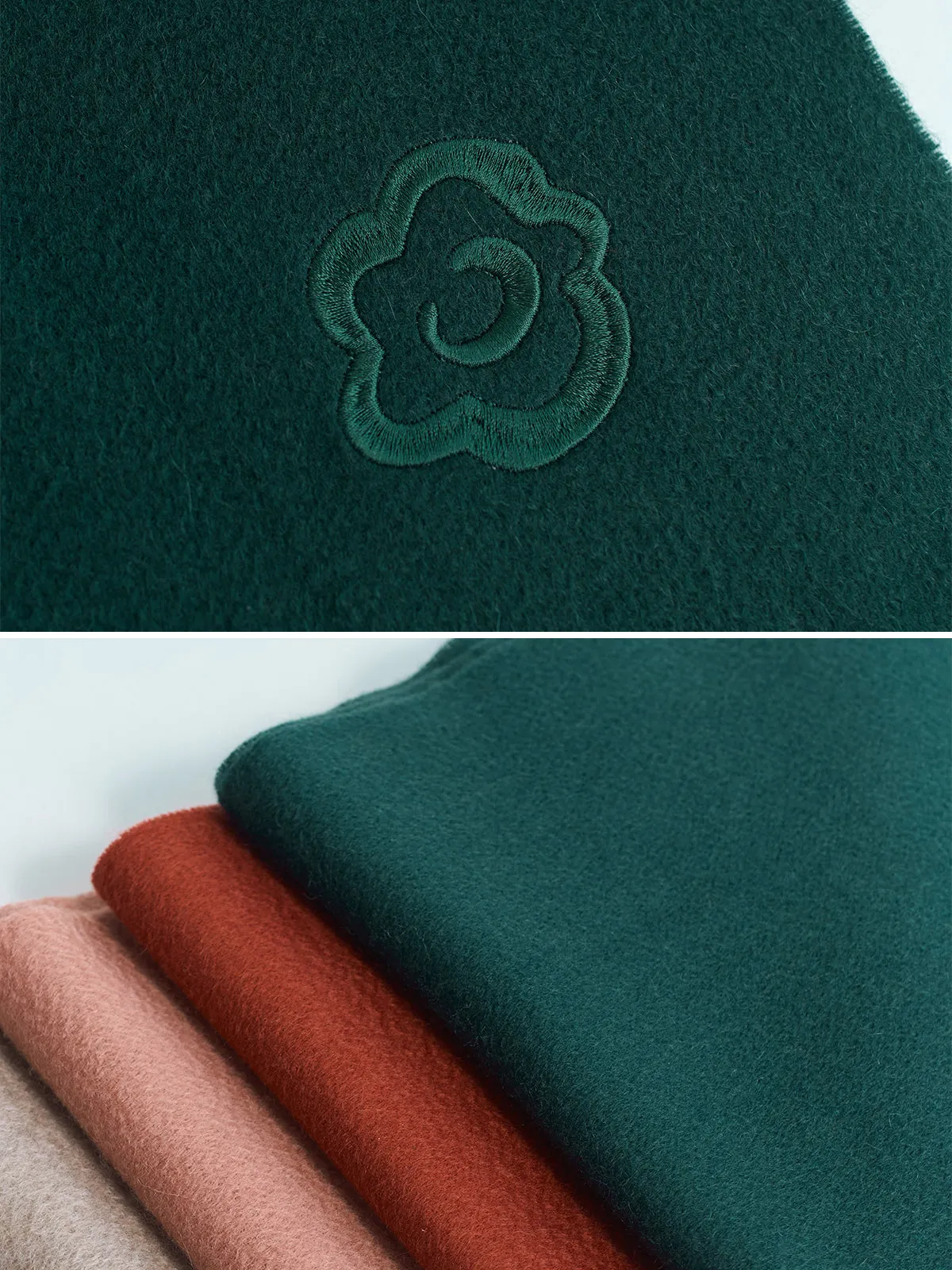 "Lost in Warmth" Classic Cashmere Scarf - Hunter Green