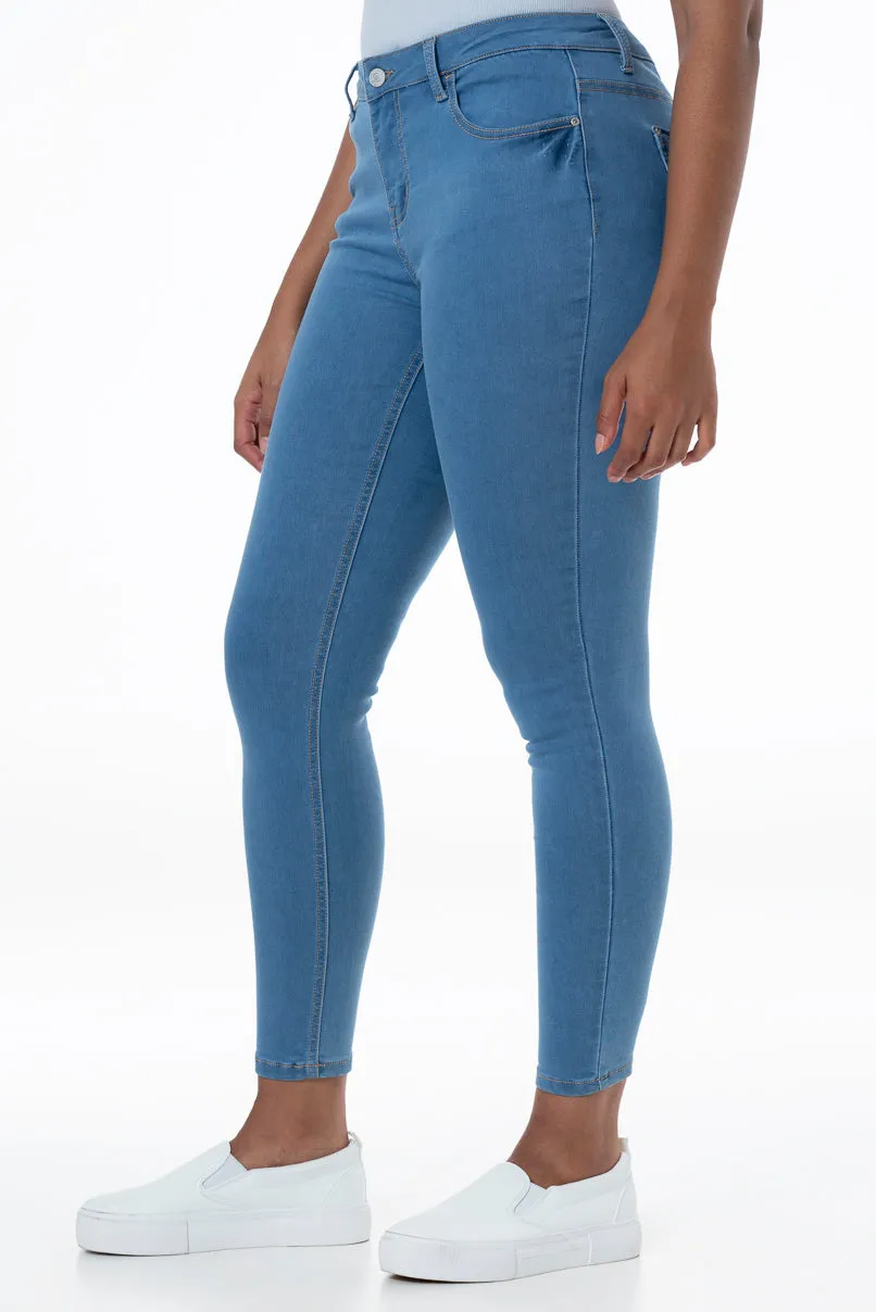 Rf01 Mid Rise Skinny Jeans _ 145830 _ Light Wash