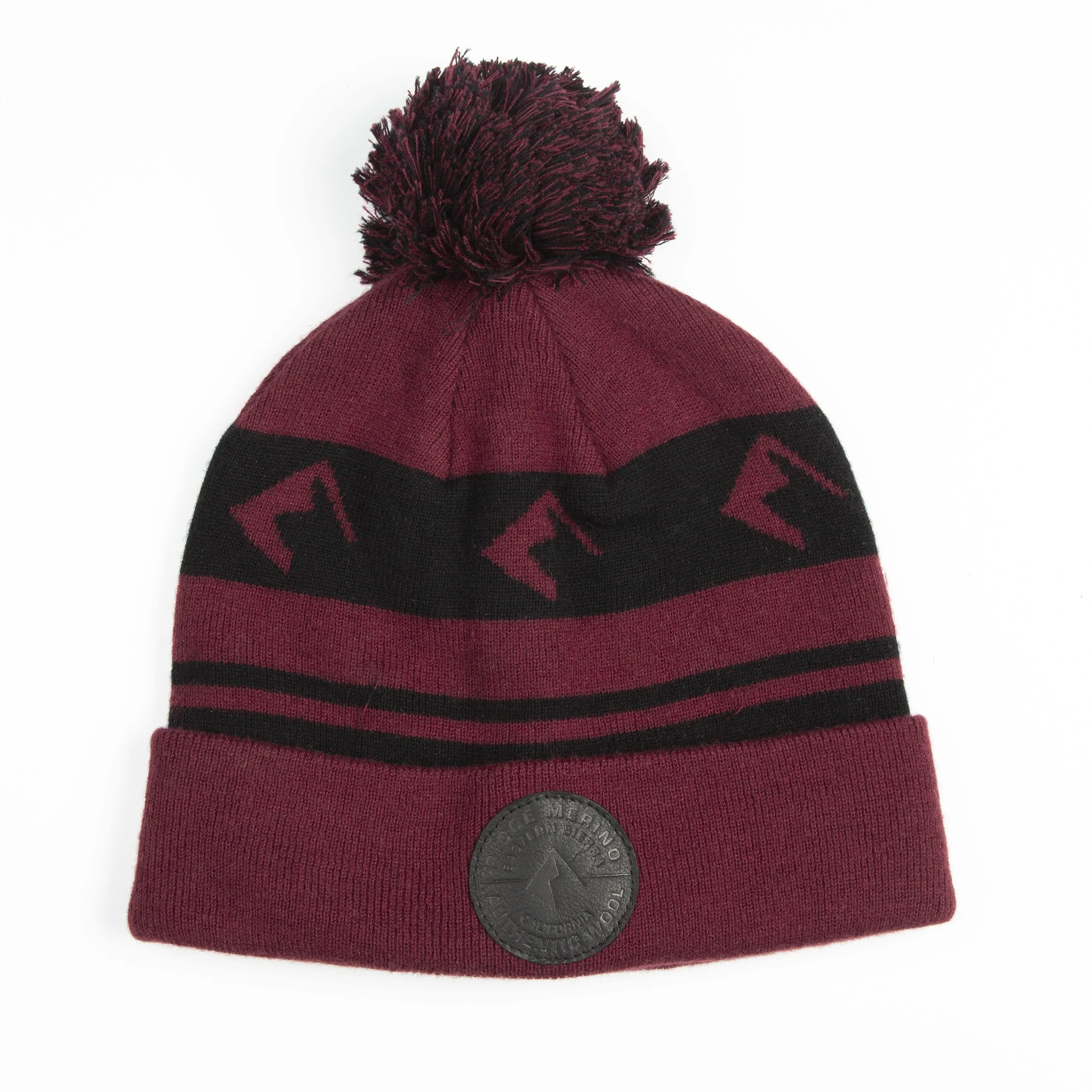 Ridge Logo Pom Merino Wool Beanie