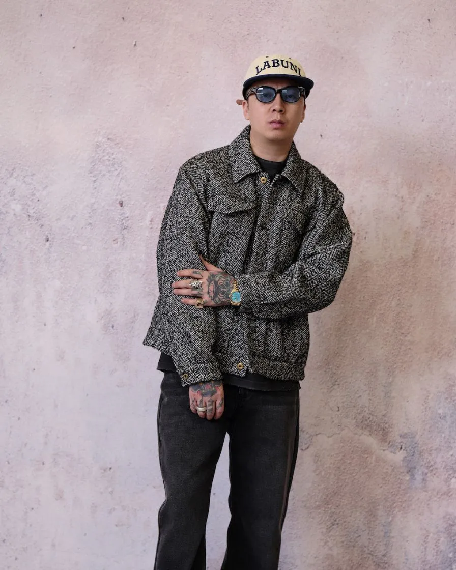 Salt&Pepper Tweed Trucker Jacket