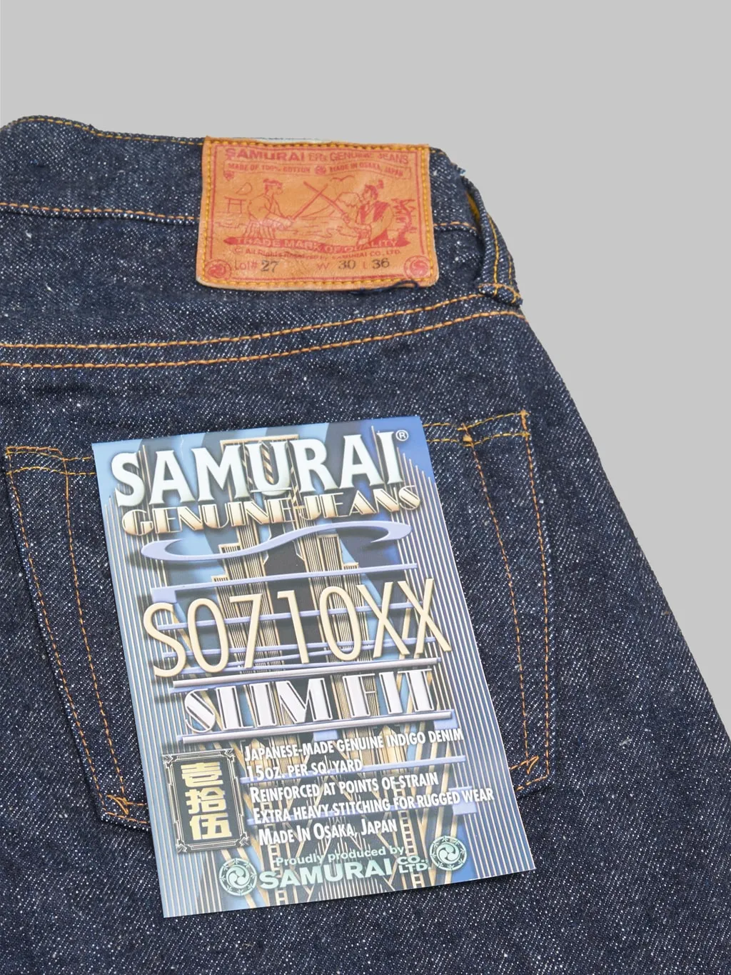 Samurai Jeans S0710XX "Otokogi" 15oz Slim Straight Jeans