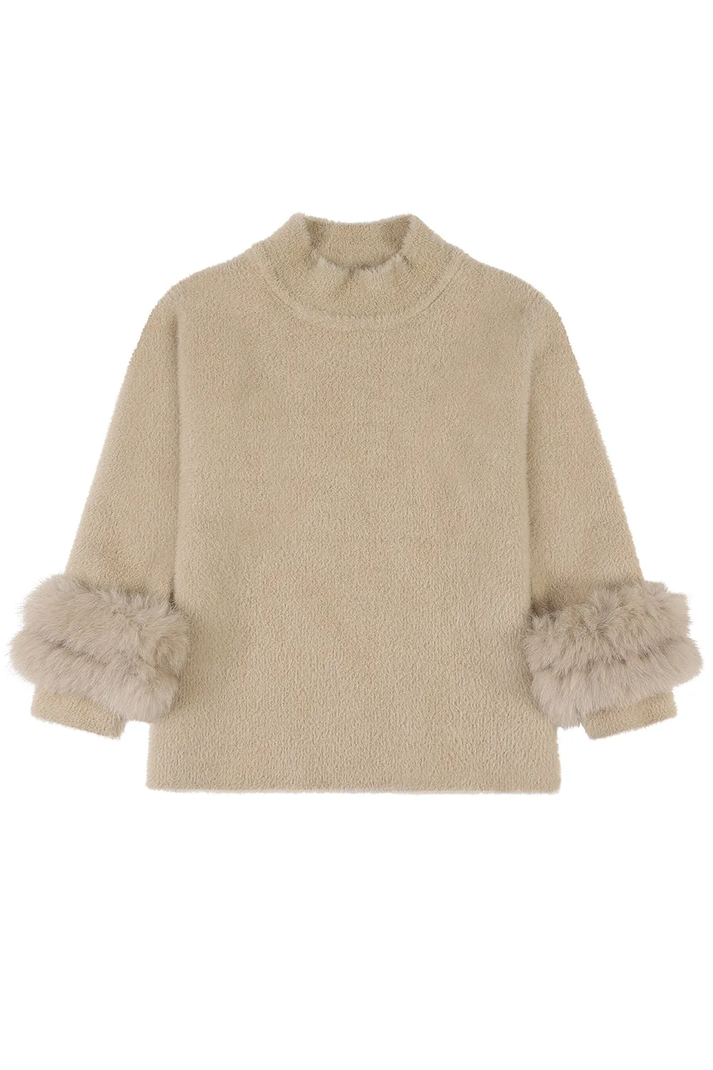 ‘Sara’ cashmere sweater - Beige