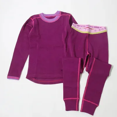 SERBEWAY Kids Merino Wool Base Layer