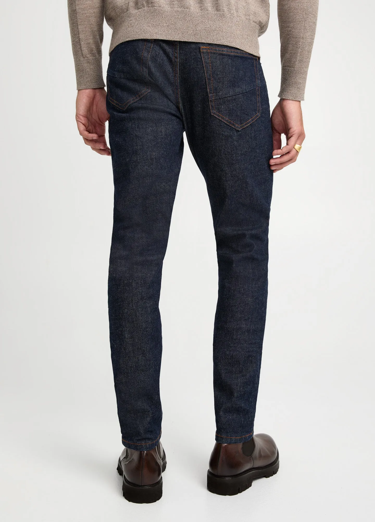 Skinny Fit Organic Denim Jeans Indigo