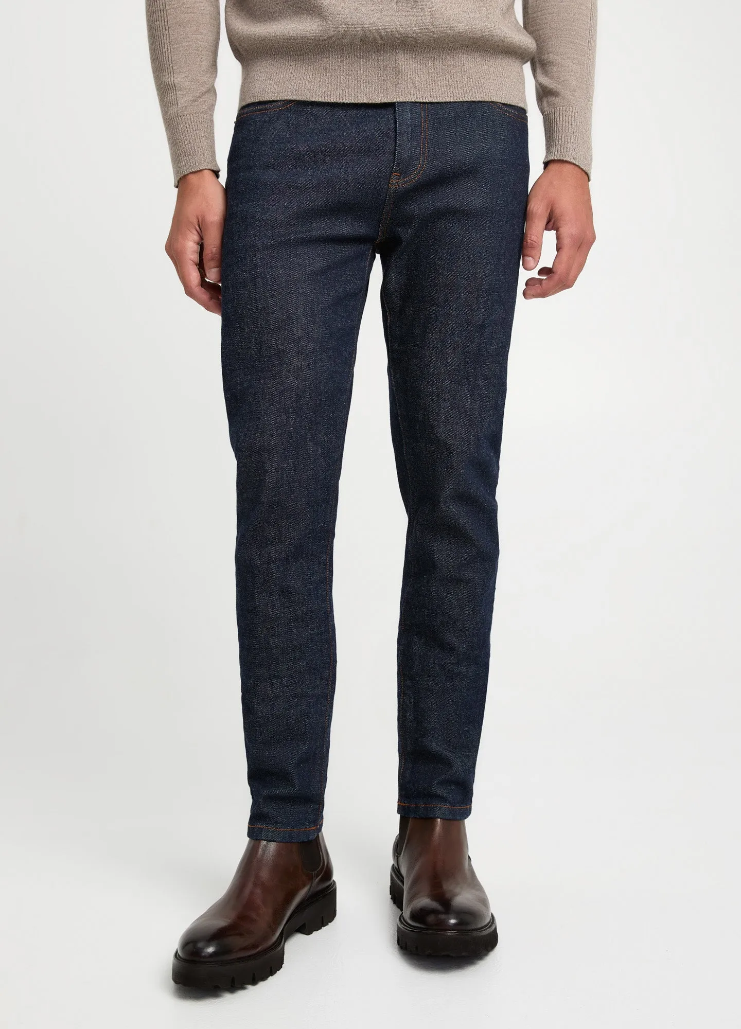 Skinny Fit Organic Denim Jeans Indigo